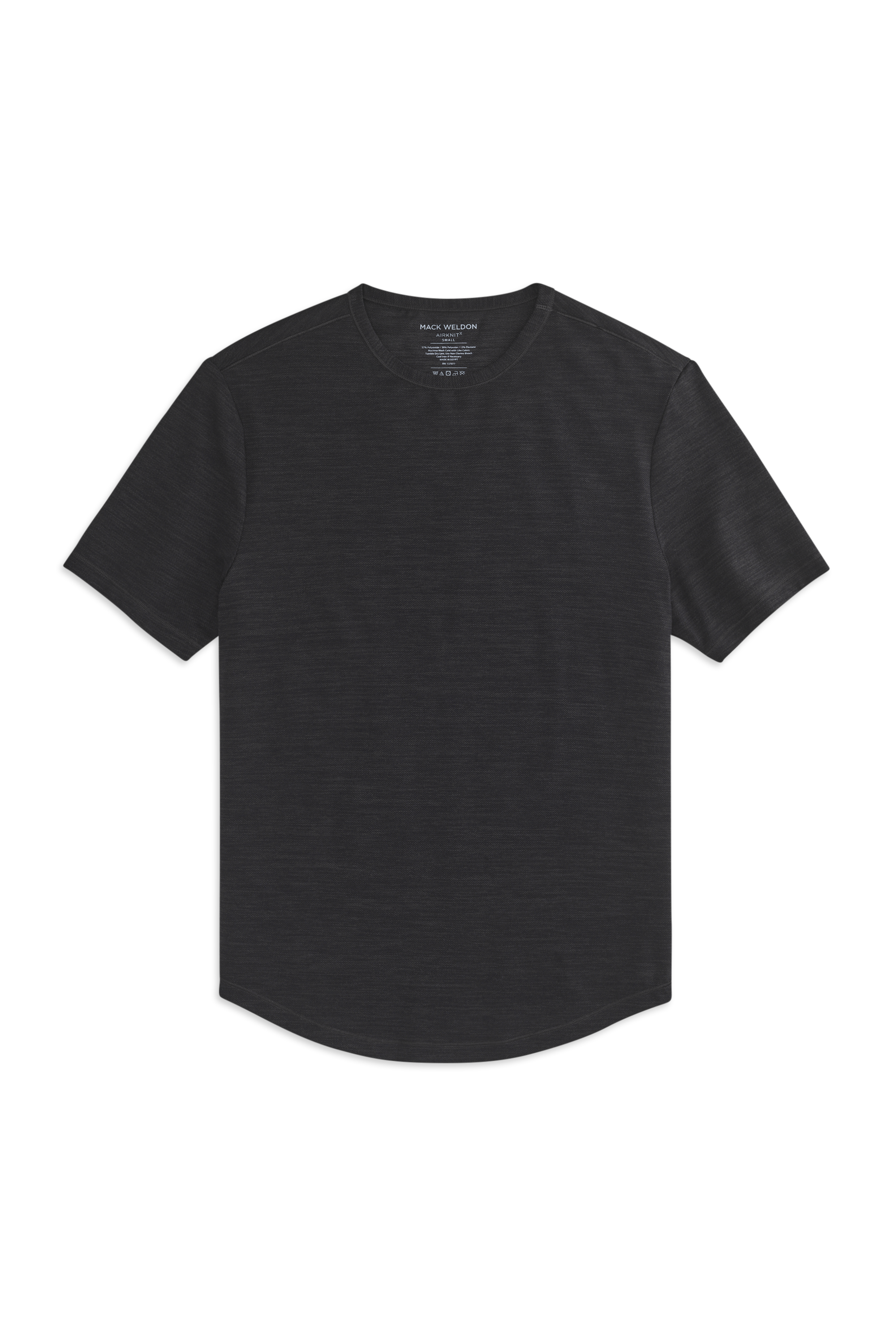 Anthracite | Front view of AIRKNITx Crew Neck T-Shirt in Anthracite