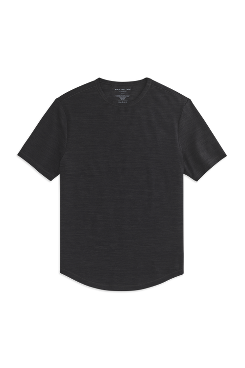 Anthracite | Front view of AIRKNITx Crew Neck T-Shirt in Anthracite